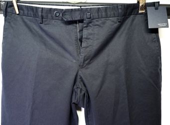 Incotex Slowear Men’s Slim Fit Navy Blue Cotton Trousers Pants Size 54 IT 38 US