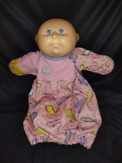 Vintage Old 1991 Cabbage Patch Baby Kids Doll with Blue Eyes