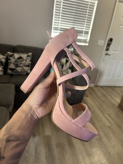 Pink Heels Size 8