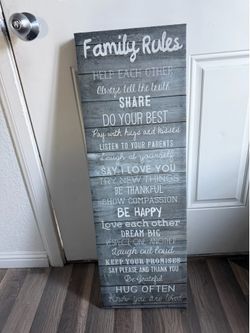 Living Room Wall Decor with a Quote 12"x 35"