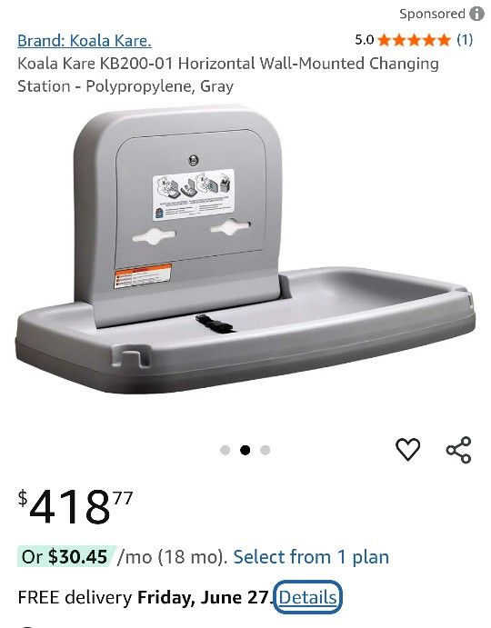 Koala Baby Changing Table