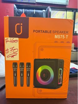 Portable Karaoke Machine with 3 Wireless Microphones