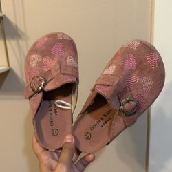 Girls Pink Mules