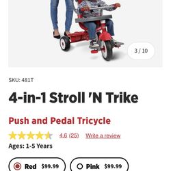 4 In 1 Radio Flyer Trike 