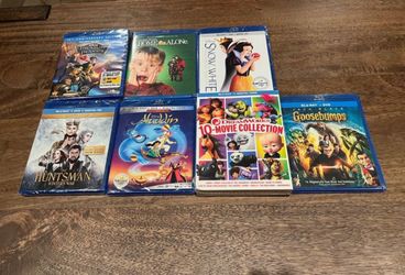 New in Box Unopened Bluray / DVD Movies Combos (in plastic wrapping)  Dreamworks 10 Movie Collection Shrek, Spirit, Madagasgar, Kungfu Panda, Dragon, 