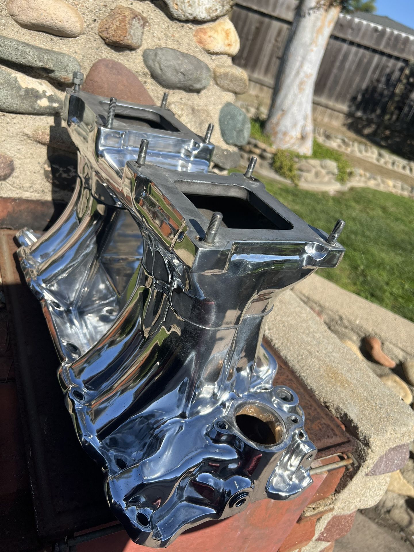 Weiand Dual Quad Tunnel Ram For Rectangle Big Block Chevy