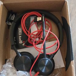 Poly Blackwire 3320 Wired Headset Hi-fi Stereo - Connect to PC/Mac via USB-C