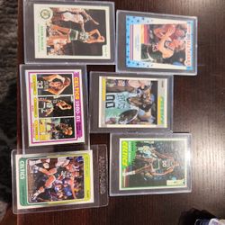 celtics basketball card lot vintage Larry bird, mchale , parish