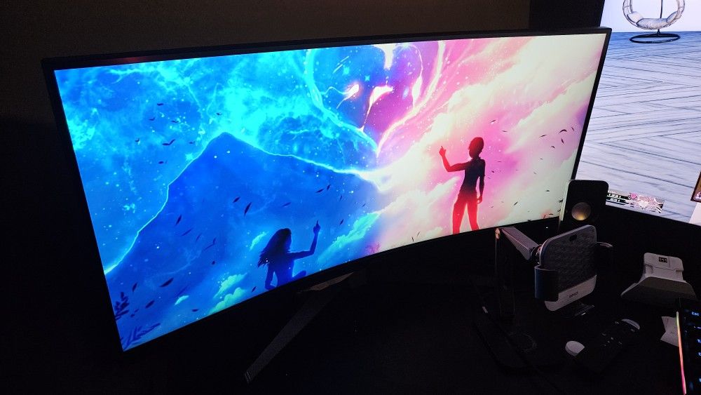 34 UW Asus tuf Monitor 180Hz With Mount