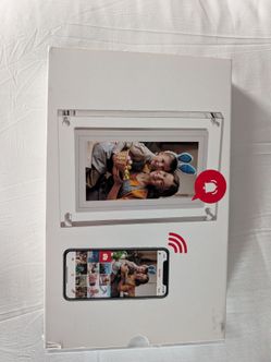 Frameo 7INCH WiFi Acrylic Digital Picture Frame, 1024 * 600 IPS Screen Digital Photo Frame, 32GB Build in Memory, Auto-Rotate, Share Your Love Anytime
