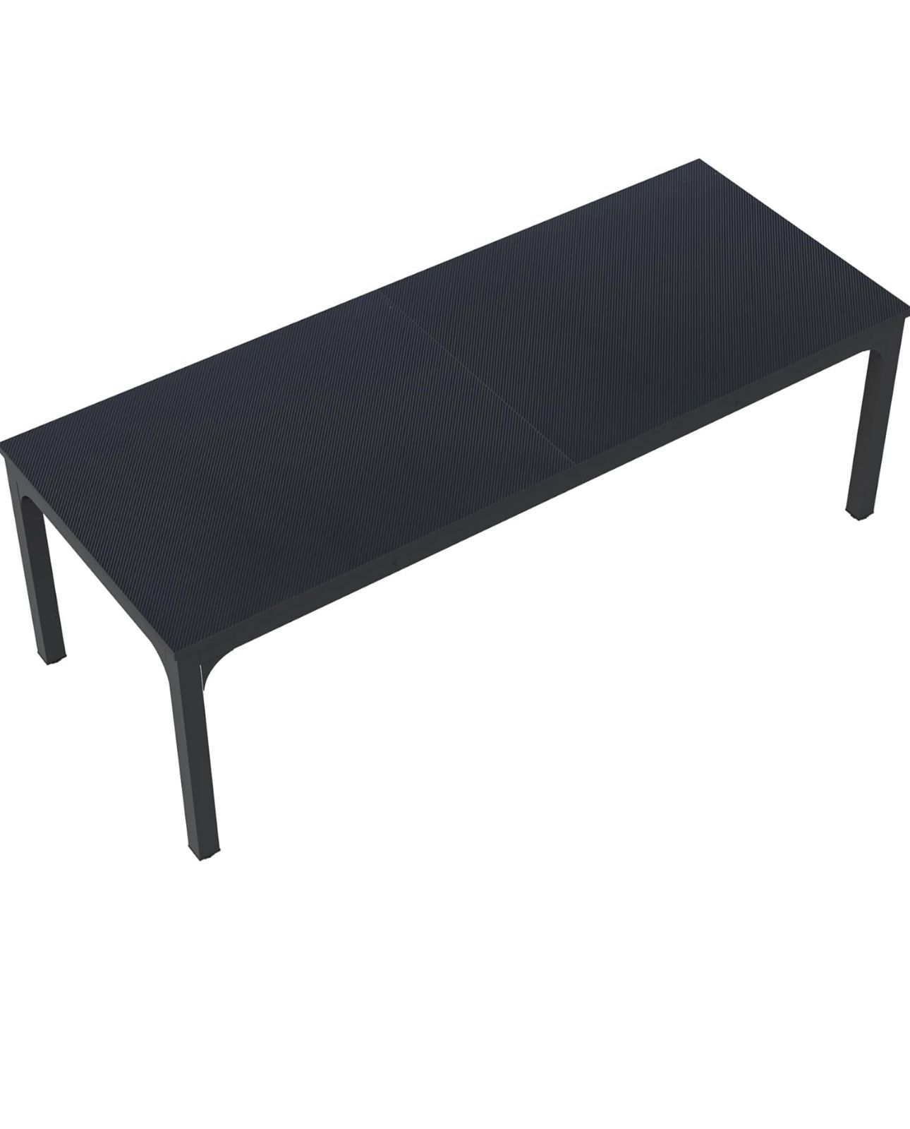 Tribesigns Black Dining Table for 6-8 Person, 78 inch Large Long Rectangle Kitchen Dinner Table