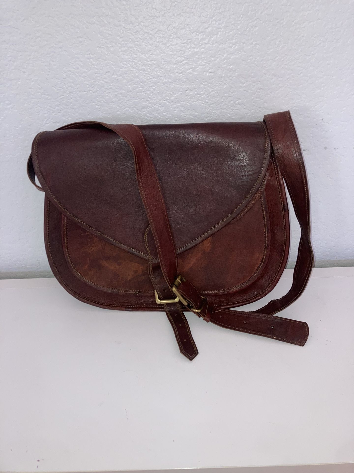 Mens Leather Messenger Bag