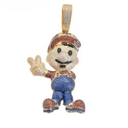 Pendant Plated With Zirconia 