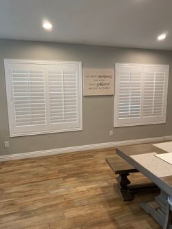 Window Shutters- Any Color, Any Size, Any Style. Custom Made. Persianas de Madera. Install Included. All of Southern California! 951-573-2560