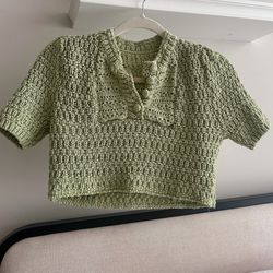 Light green top