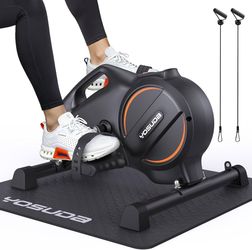 YOSUDA Under Desk Bike with 16-Level Magnetic Resistance & Bluetooth App Quiet Pedal Exerciser While Sitting, Mini Exercise Bike for Adults & Seniors,