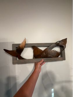Shark metal wall art