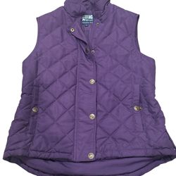 Riding Sport Equestrian Quilted Vest Women’s Small Purple