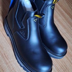 ACE Work Boots Firebrand, Men's ( Work Boots, Slip and Oil Resistant, Water Resistant, Black