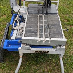 working Kobalt 10" Tile saw with Rolling Stand 