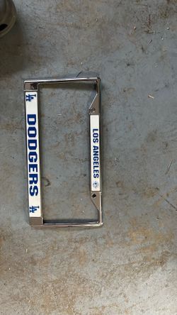 LA Dodger car plate frame