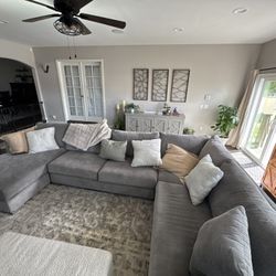 Pierson II Grey  160" 3 Piece Sectional
