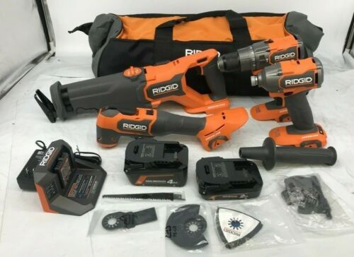 Ridgid 18v 4 Tool Combo Kit- Brand New
