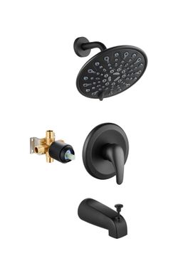 Tub shower faucet set