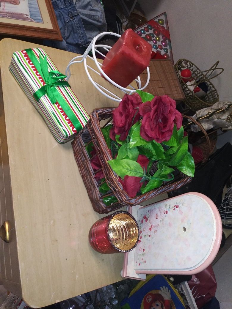 Household decoratons candle hodlder wood box christmas decorative