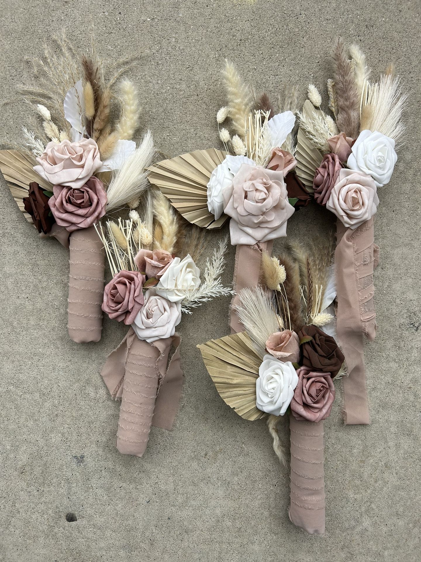 Pre-maid Boho Bridesmaids Bouquets