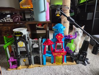 Imaginex Batman and Superman playsets
