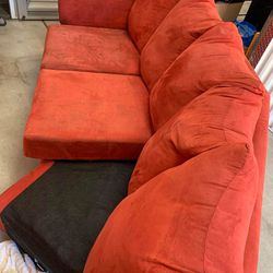 Sectional Couch ( Red ) 
