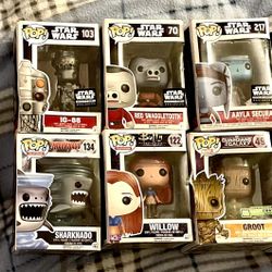 Misc. Funko Pop- Star Wars, Sharknado, TMNT, Groot, Superman