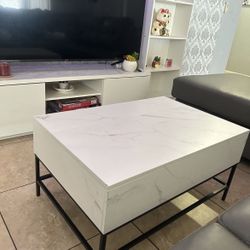 Marble Pull Out Coffee Table