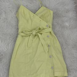 lime green banana republic dress, size small