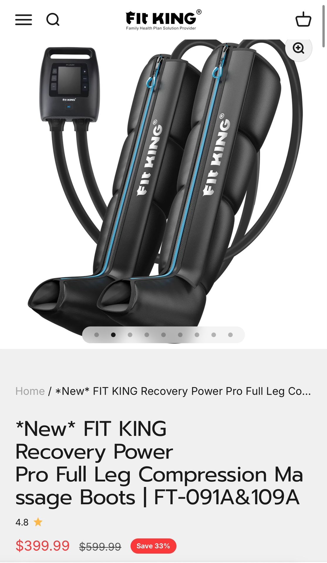 Fit King Leg Massager (brand new)