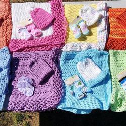 Handmade Baby Blanket Set