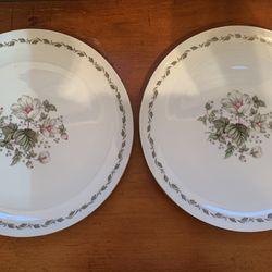 2 Vintage Flair Fine China 12" Serving Plate Made in Japan