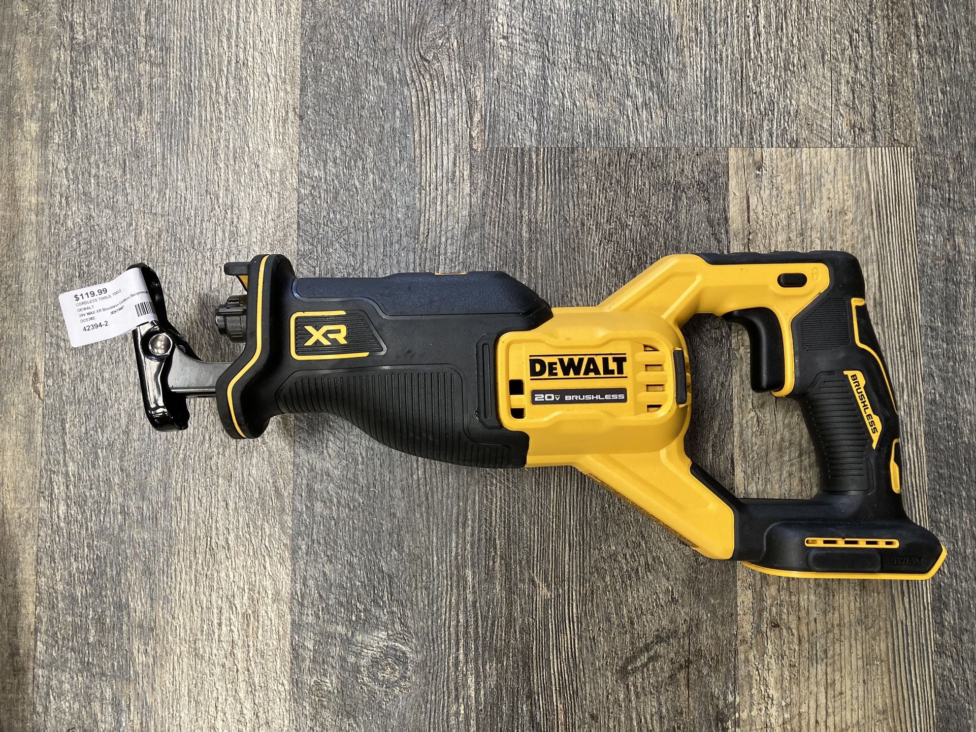 DEWALT XR 20V Max Variable Speed Brushless Cordless Reciprocating Saw (Bare Tool)