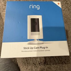 Ring Stick Up Cam Plug-in White  Brand New