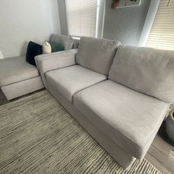 Couch - L Shape Gray Cloth