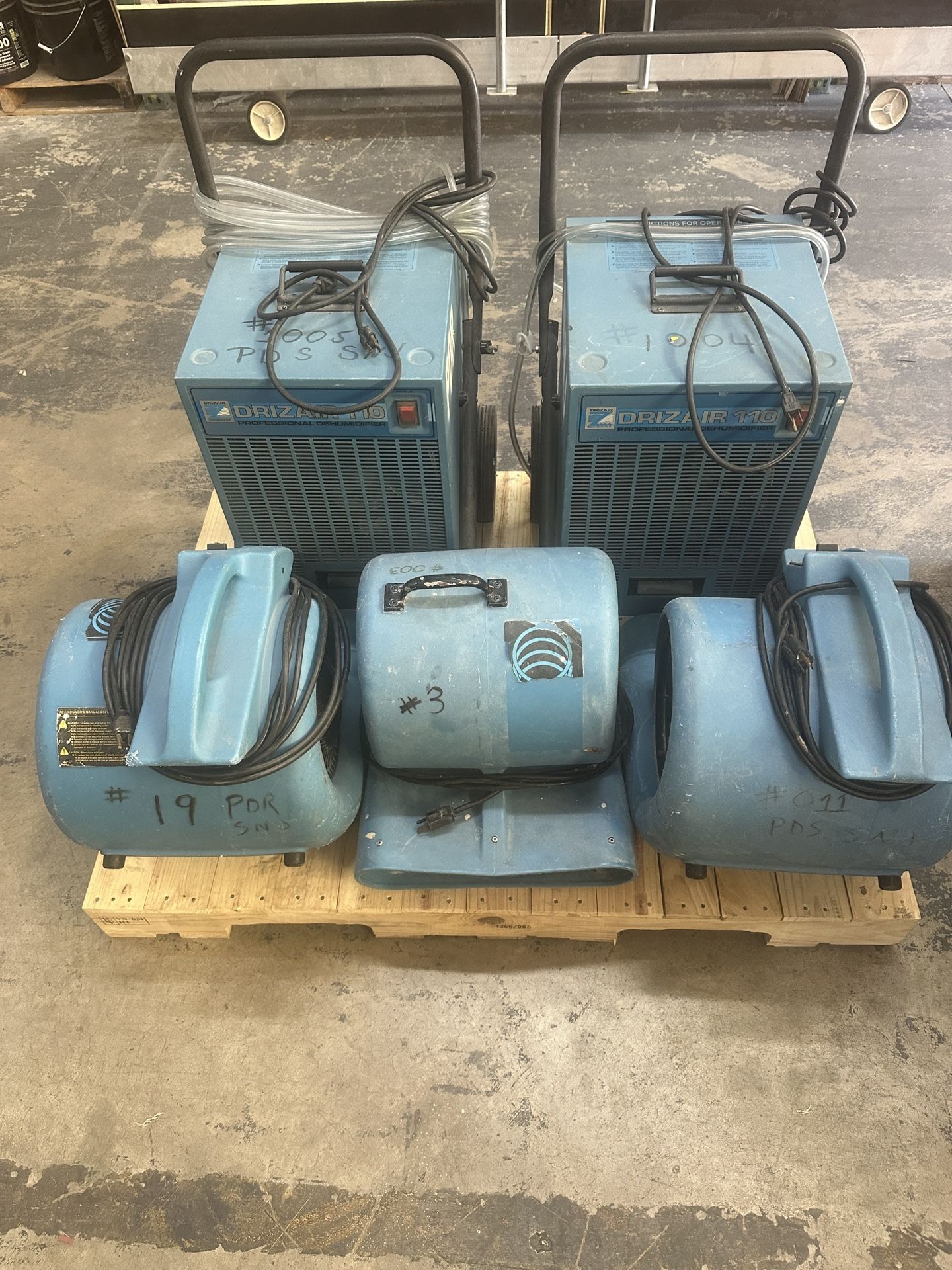 Fans & Dehumidifier’s