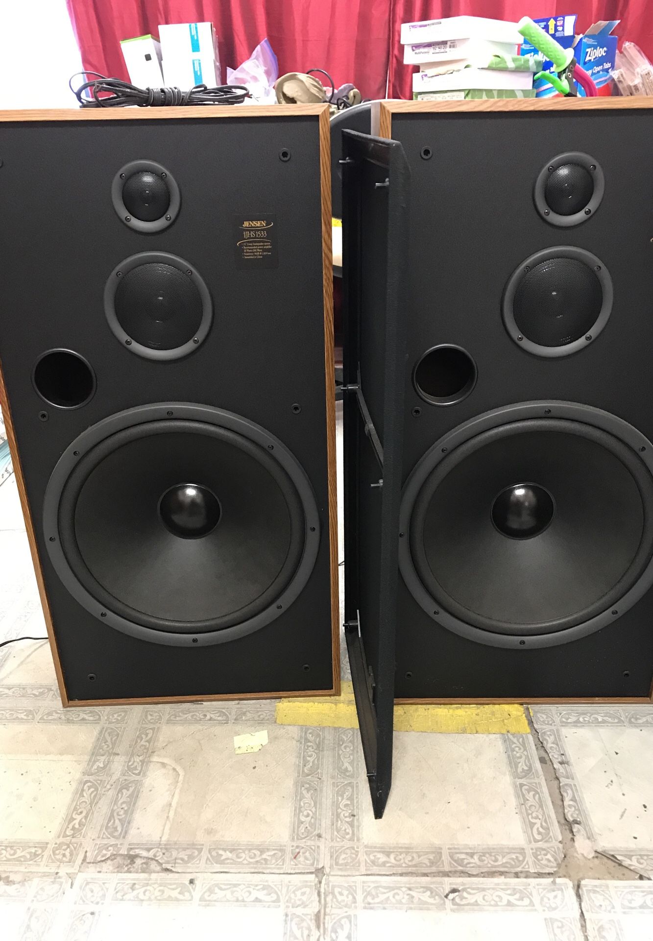Jensen JHS 1533 2 floor speakers 3 in 1