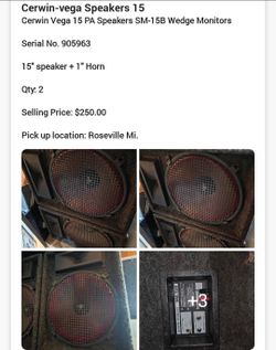 Cerwin Vega Speakers