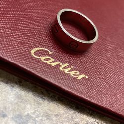 18k White Gold Cartier Love ring 