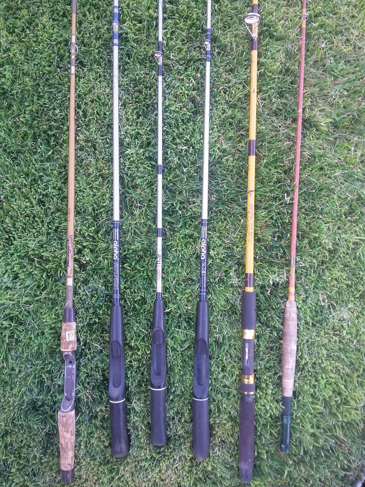 6 Vintage Fishing Rods