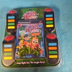 PS2, PLAYSTATION 2, BUZZ JUNIOR JUNGLE PARTY GAME