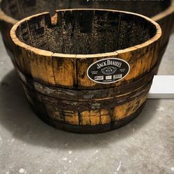 Jack Daniel Whiskey Barrel Planter 