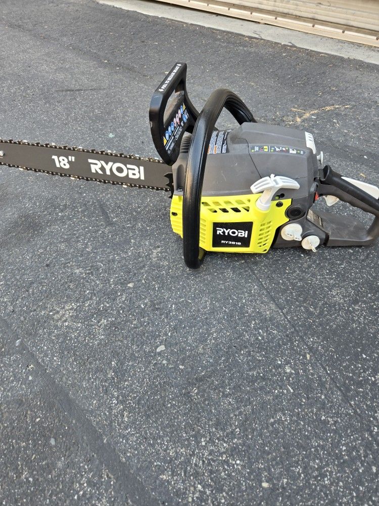 Ryobi chainsaw 18in.....37cc..GAS