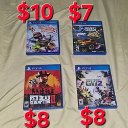 Sony PlayStation 4 ps4 games $7 to $10 each